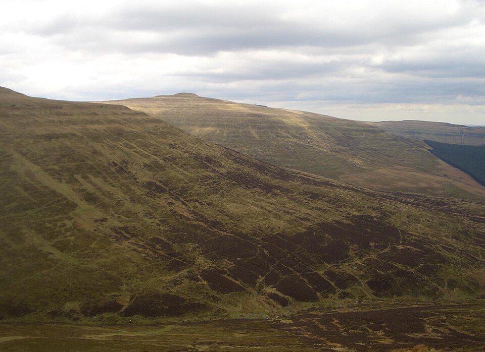 Pen y Gadair Fawr, 800 m, Powys